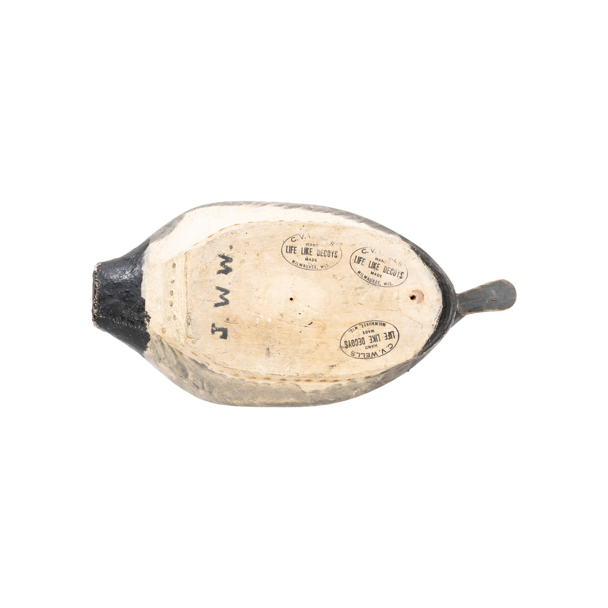C.V. Wells Bluebill Decoy