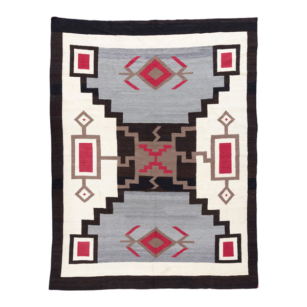 Navajo Storm, Native, Weaving, Floor Rug