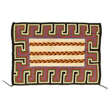 Navajo Teec Nos Pos Single Saddle, Native, Weaving, Single Saddle Blanket