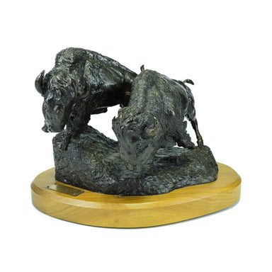 "The Herd That Was, the Buffalo Hill" Monument by Bob Wood, Fine Art, Bronze, Limited