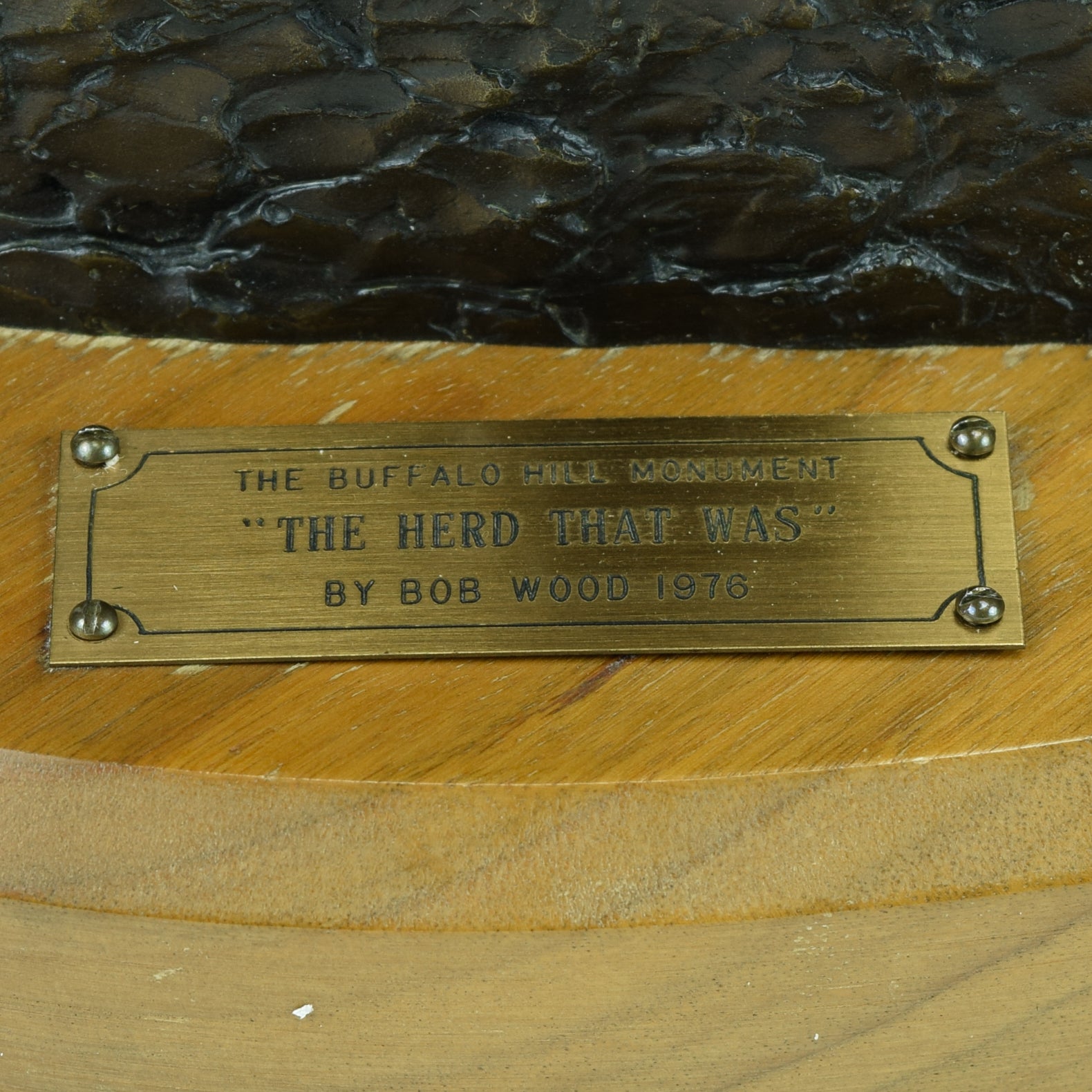 "The Herd That Was, the Buffalo Hill" Monument by Bob Wood