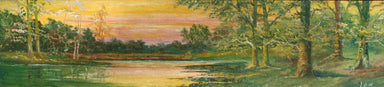 Sunset on the Lake, Fine Art, Painting, Landscape