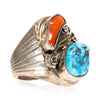 Coral and Turquoise Ring, Jewelry, Ring, Native