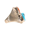 Coral and Turquoise Ring