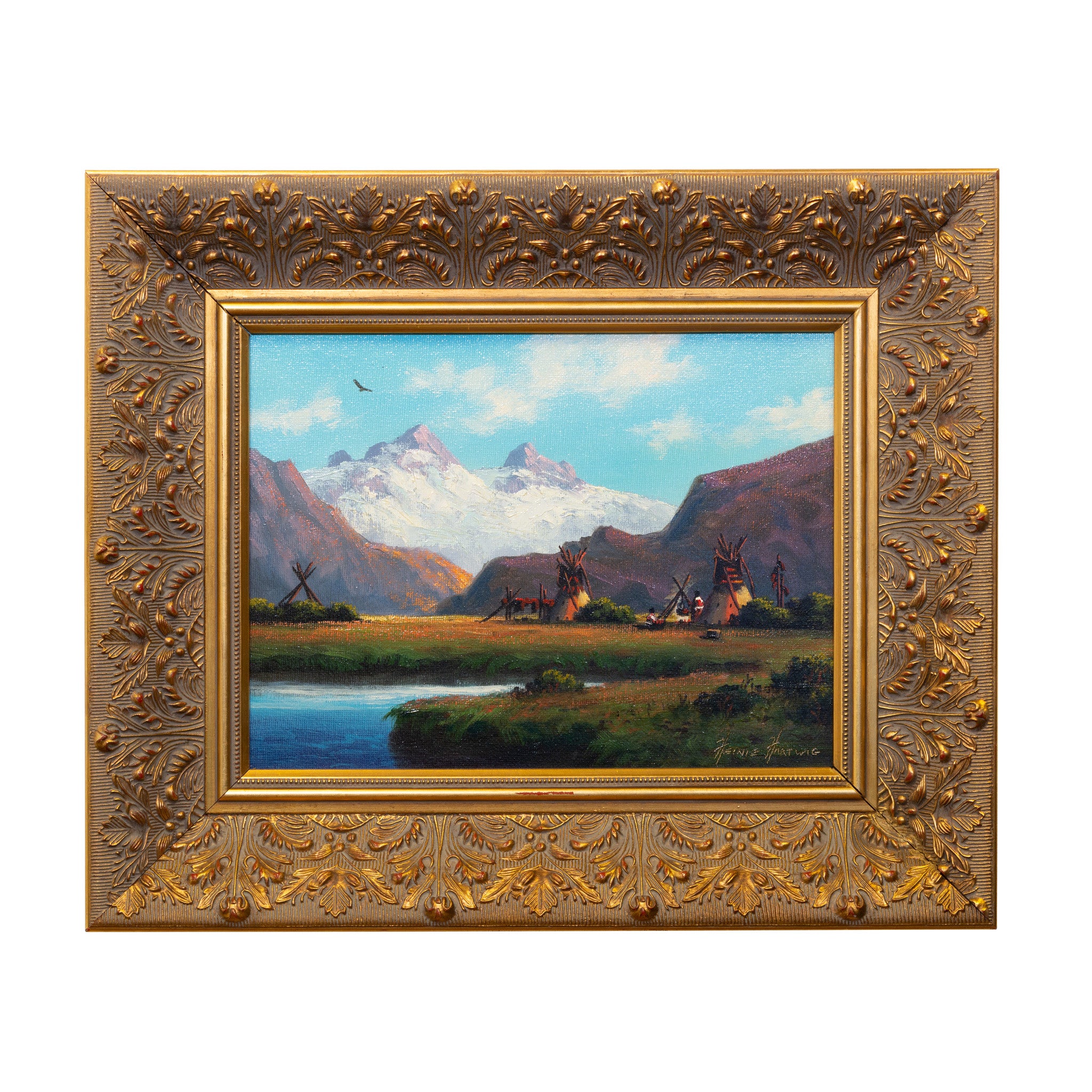 Wyoming Meadow Camp by Heinie Hartwig