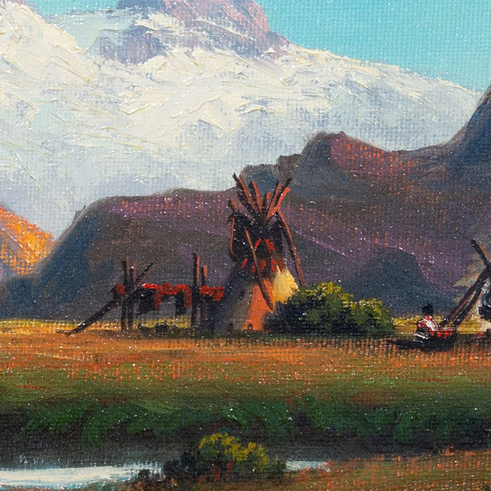 Wyoming Meadow Camp by Heinie Hartwig