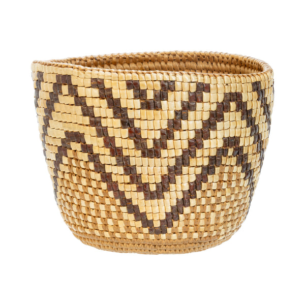 Cowlitz Basket, Native, Basketry, Vertical