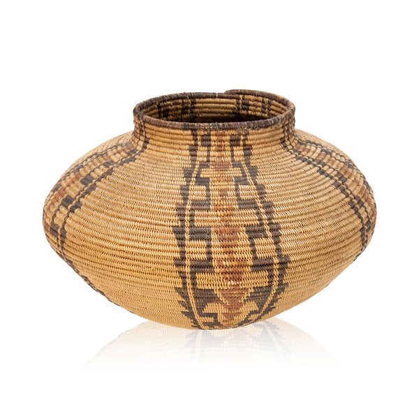 Kawaiisu Olla Basket, Native, Basketry, Vertical