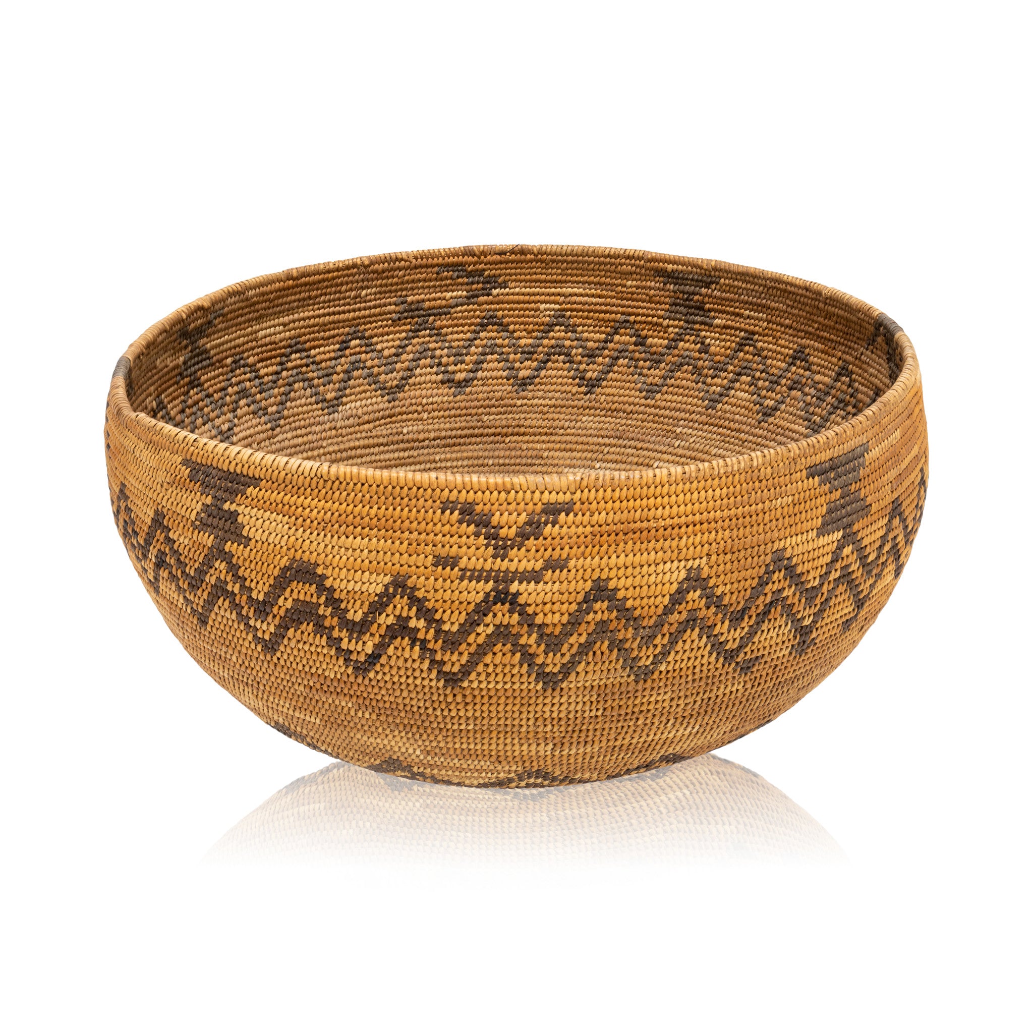Mono Basket, Native, Basketry, Vertical