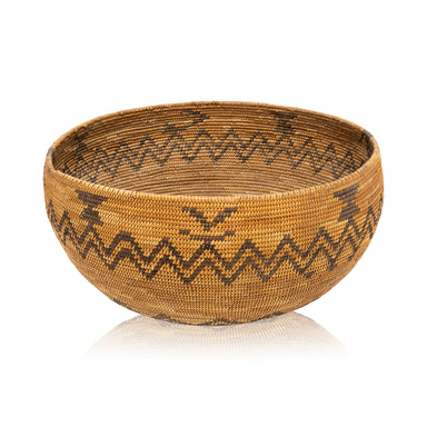 Mono Basket, Native, Basketry, Vertical