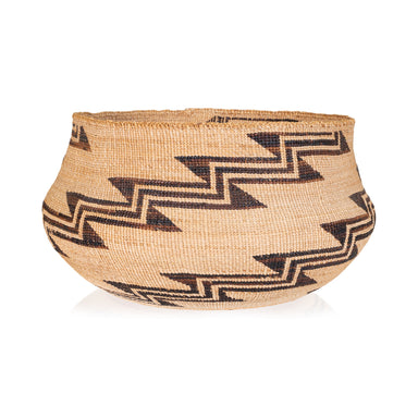 Klamath Basketry Bowl, Native, Basketry, Vertical