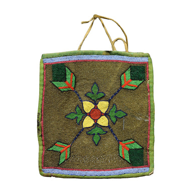 Yakama Flat Bag, Native, Beadwork, Flat Bag