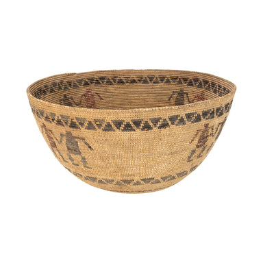 Yokuts Figurative Basket, Native, Basketry, Vertical