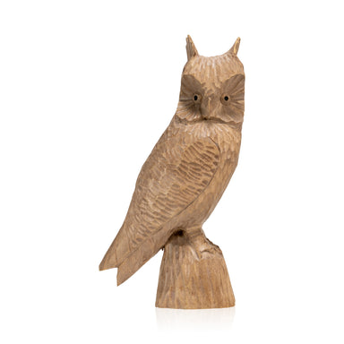 Hand Carved Owl by Atlier Noel Guay, Furnishings, Decor, Carving