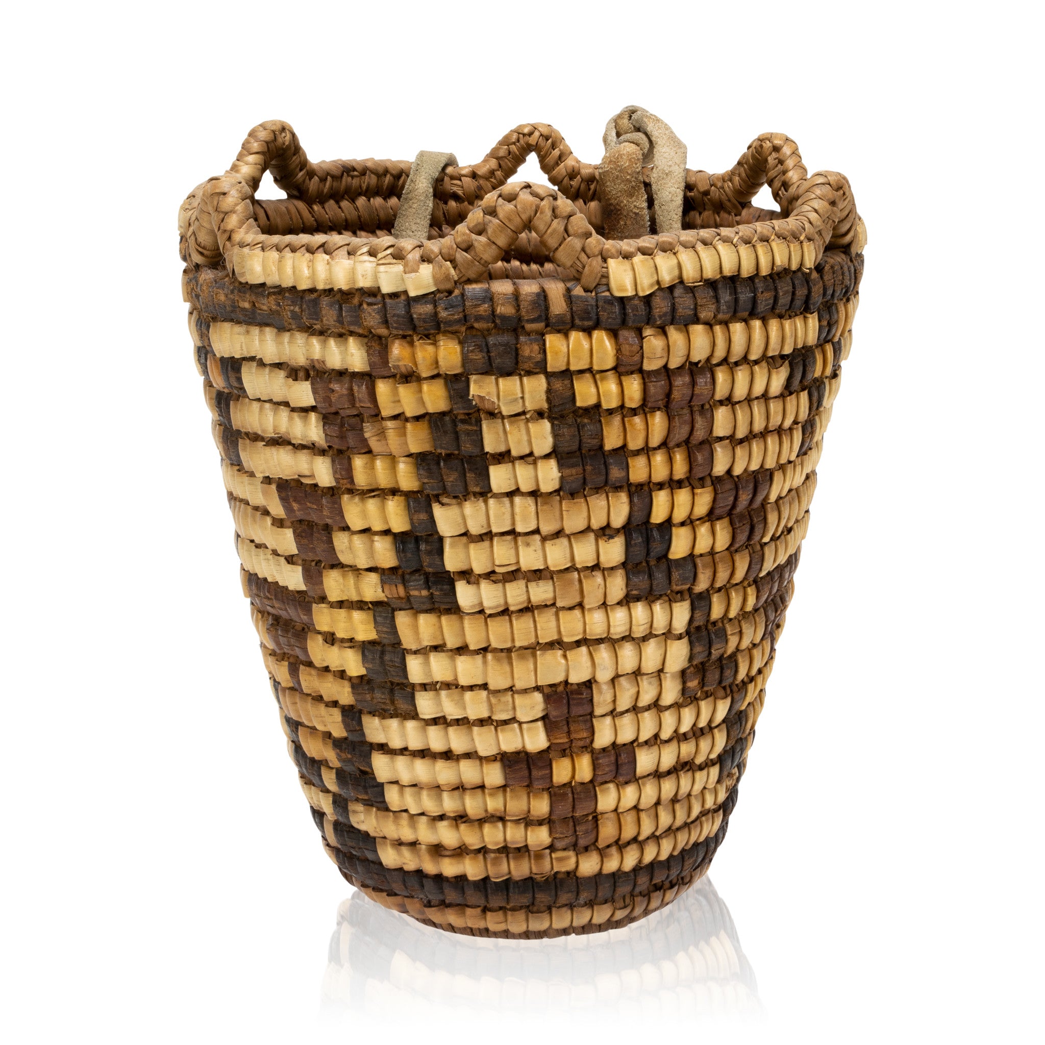 Museum Quality Polychrome Klickitat Basket