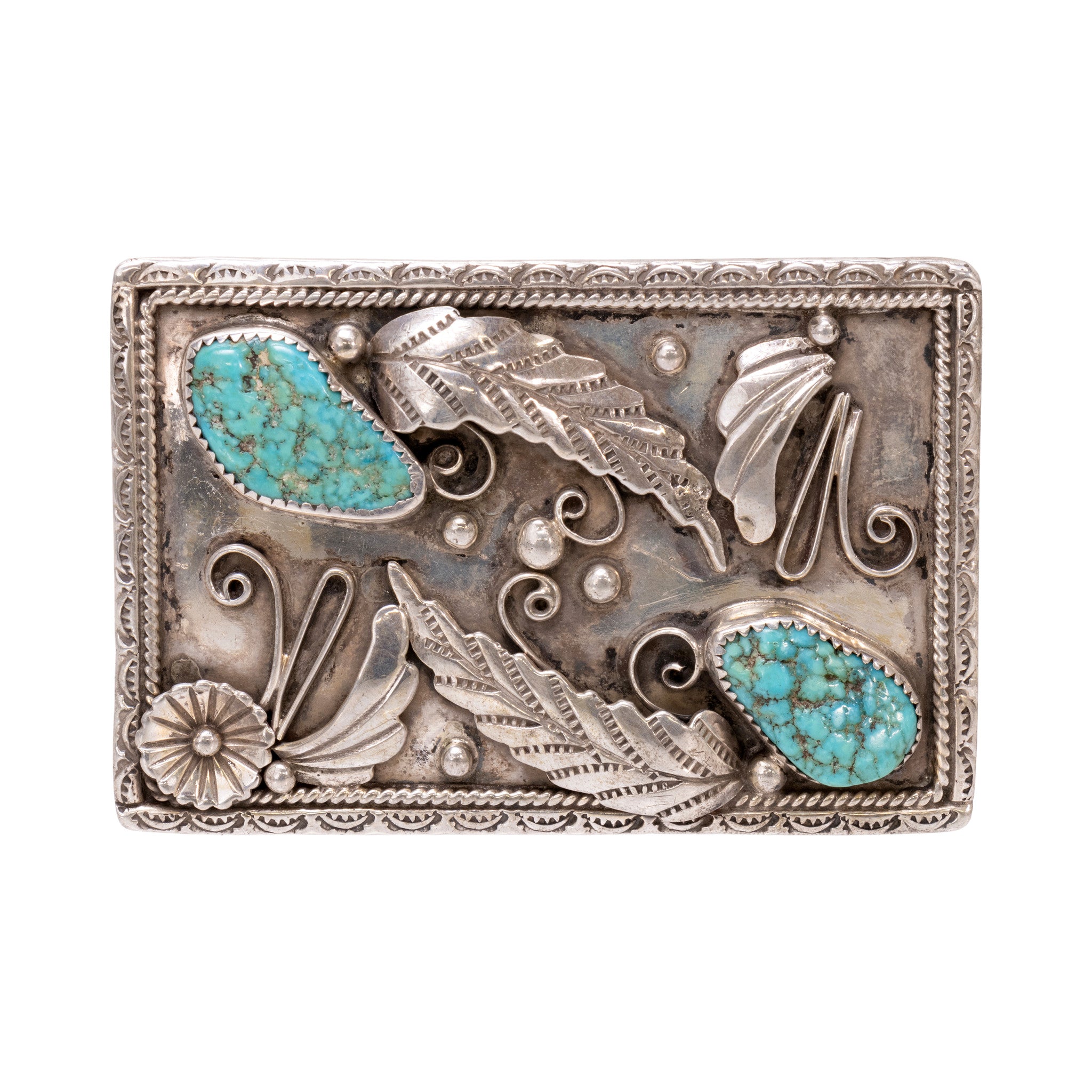 Navajo Turquoise Buckle, Jewelry, Buckle, Native
