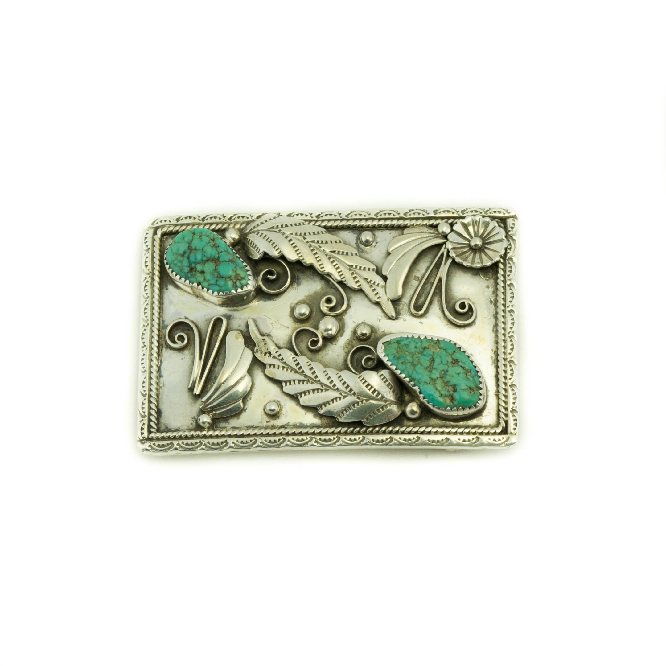 Navajo Turquoise Buckle, Jewelry, Buckle, Native