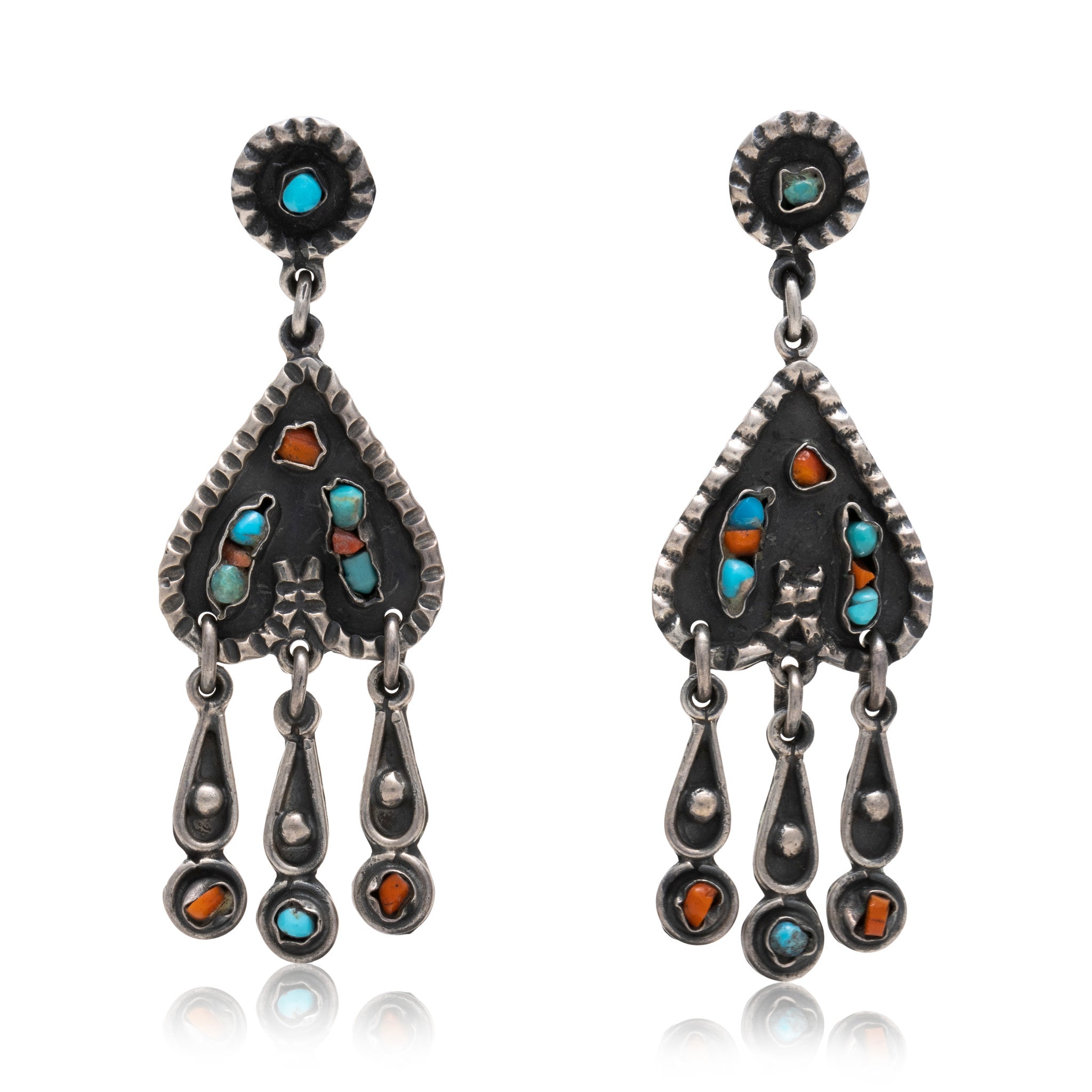 Mexican Turquoise and Coral Set