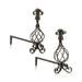 Blacksmith Andirons, Furnishings, Fireplace, Andiron