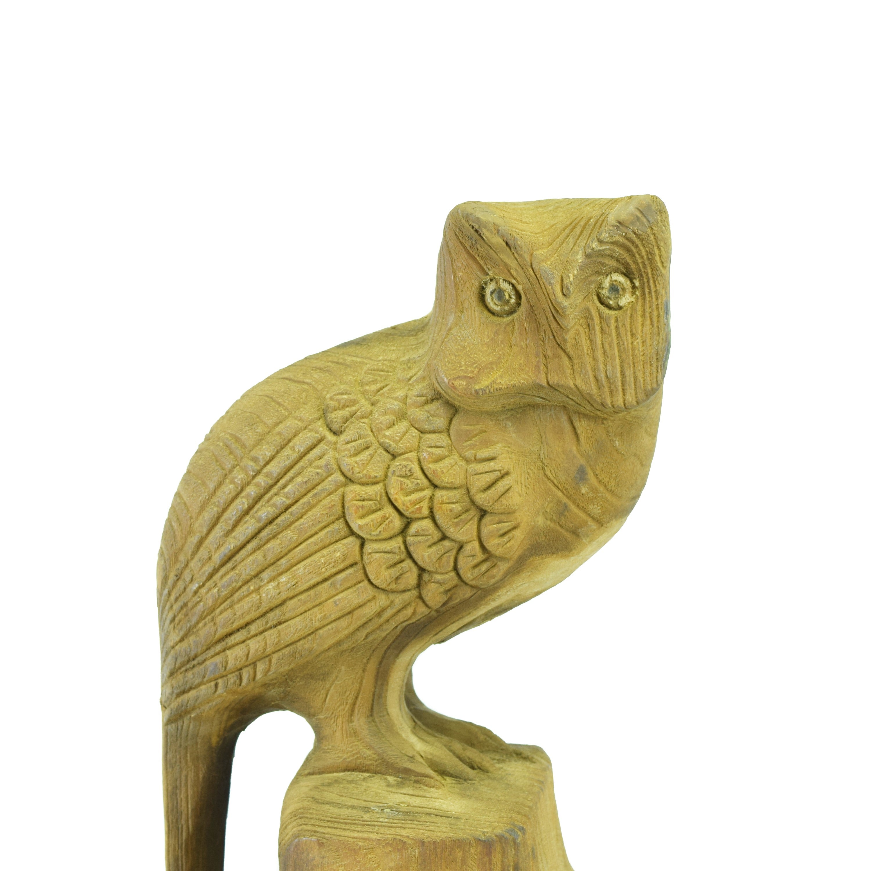 Folk Art Owl Carving