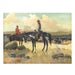 Cowboys with Cattle at Sunset by Charles Damrow, Fine Art, Painting, Western