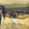 Cowboys with Cattle at Sunset by Charles Damrow