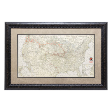 Map of Northern Pacific Railway 1946, Furnishings, Decor, Map