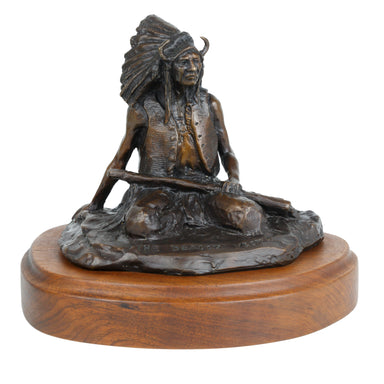 "Beaded Vest" Bronze by Robert Scriver, Fine Art, Bronze, Limited