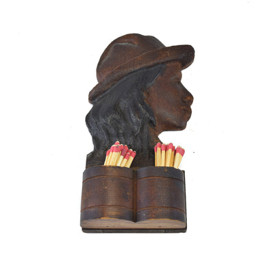 Folk Art Match Holder, Furnishings, Decor, Folk Item