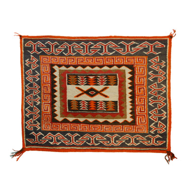 Navajo Teec Nos Pos Single Saddle, Native, Weaving, Single Saddle Blanket