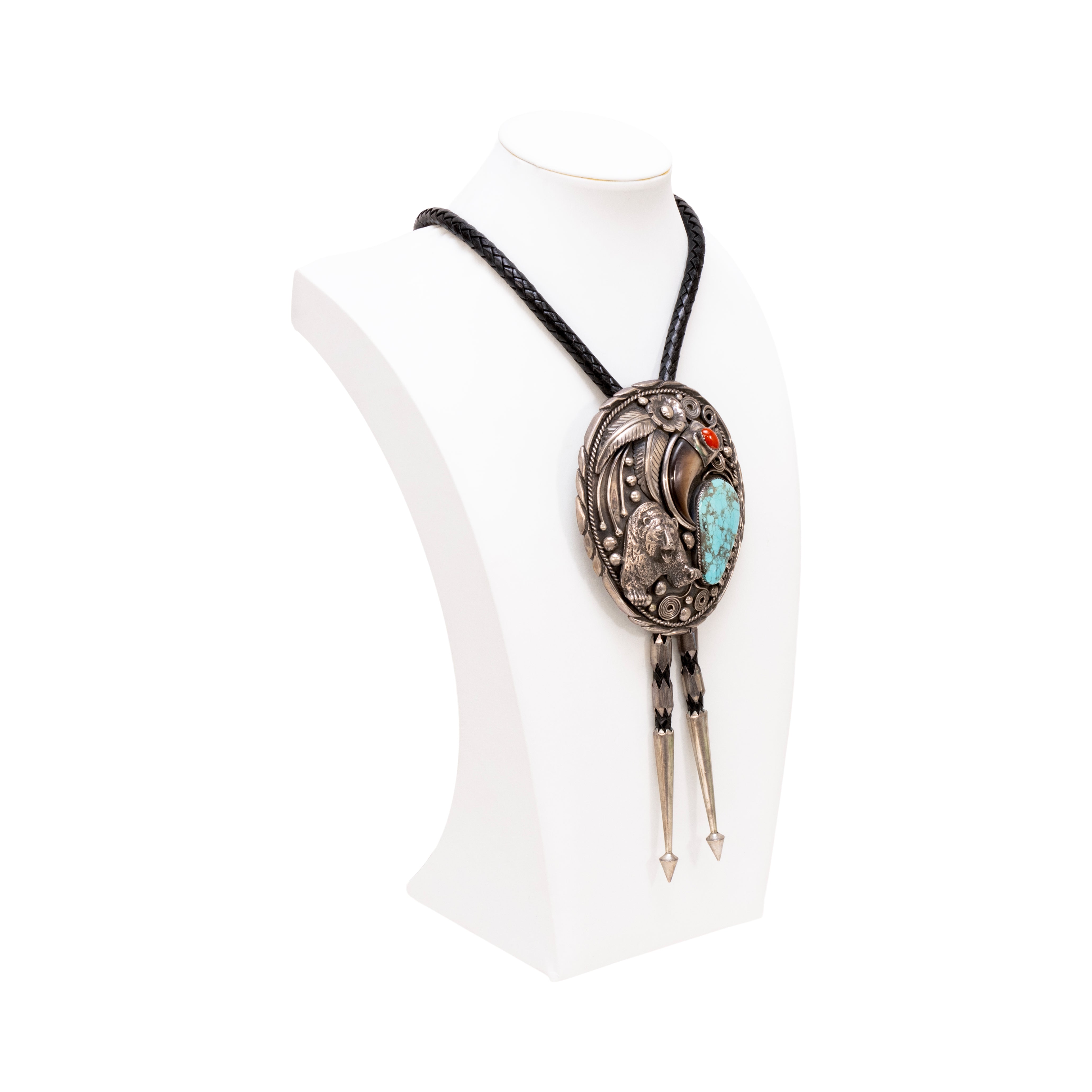 Navajo Grizzly Bear Bolo
