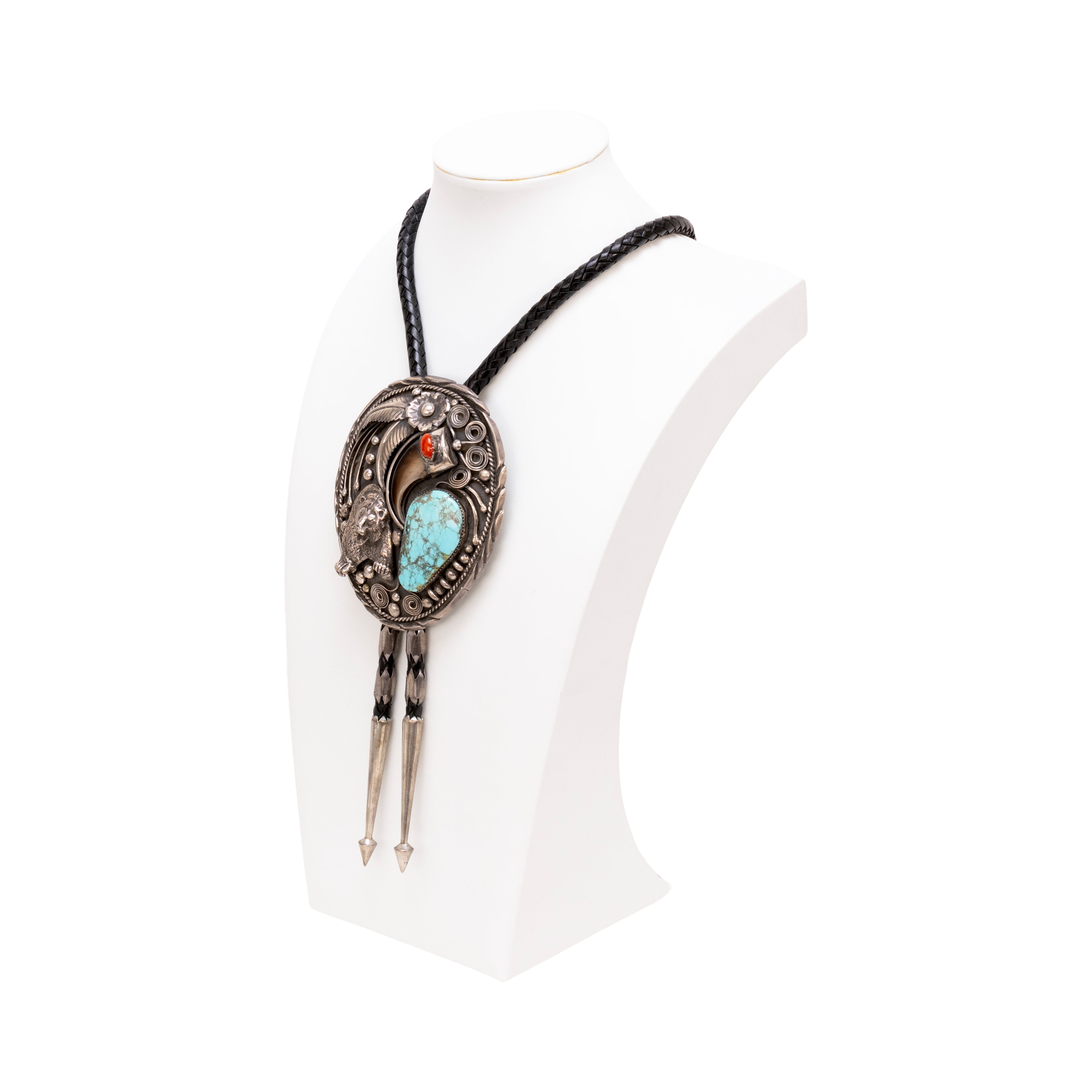 Navajo Grizzly Bear Bolo