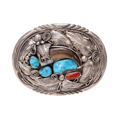 Navajo Bear Claw Buckle, Jewelry, Buckle, Native