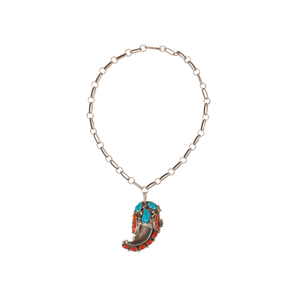 Navajo Bear Claw Necklace, Jewelry, Necklace, Native