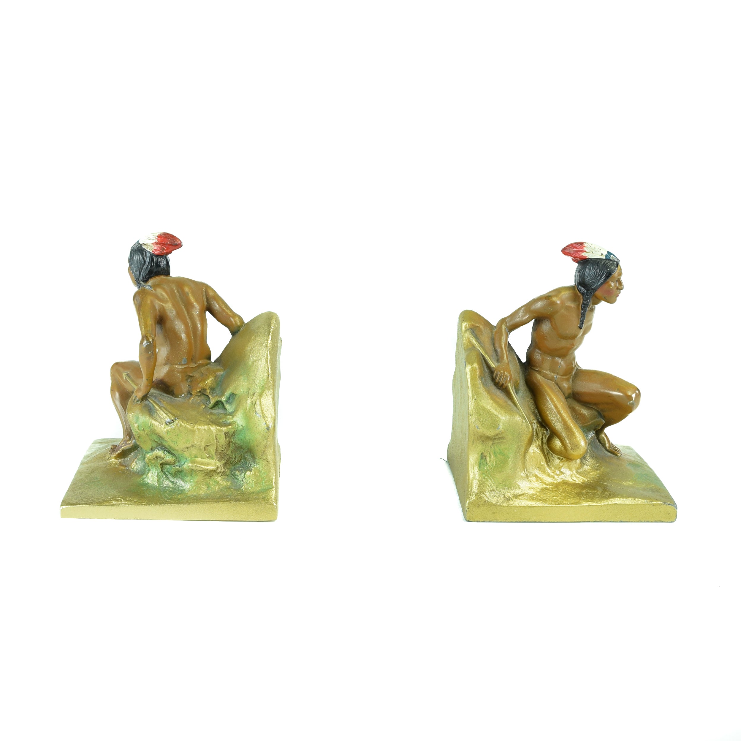 Indian Scout with Arrow Bookends