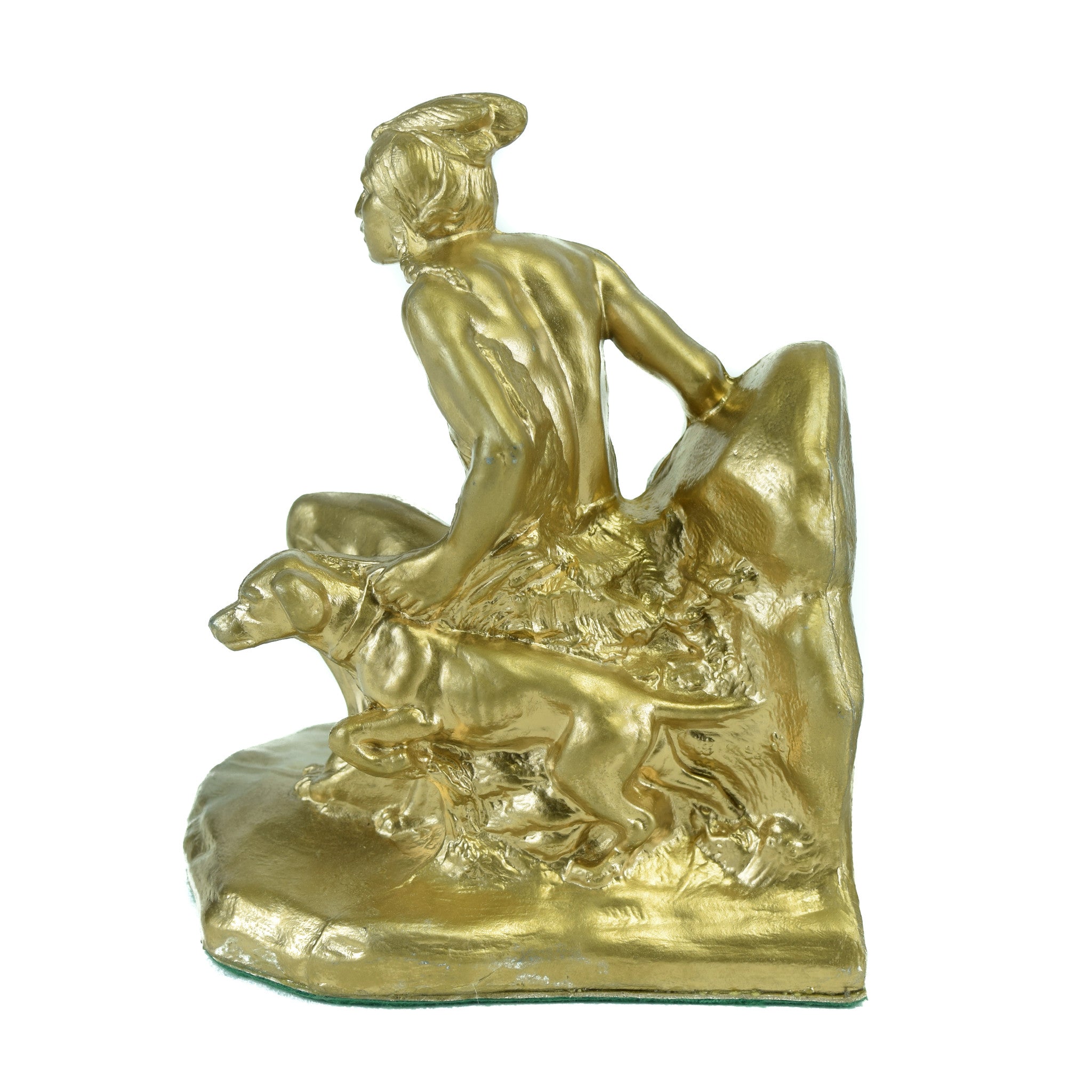 Indian Scout with Dog Bookends