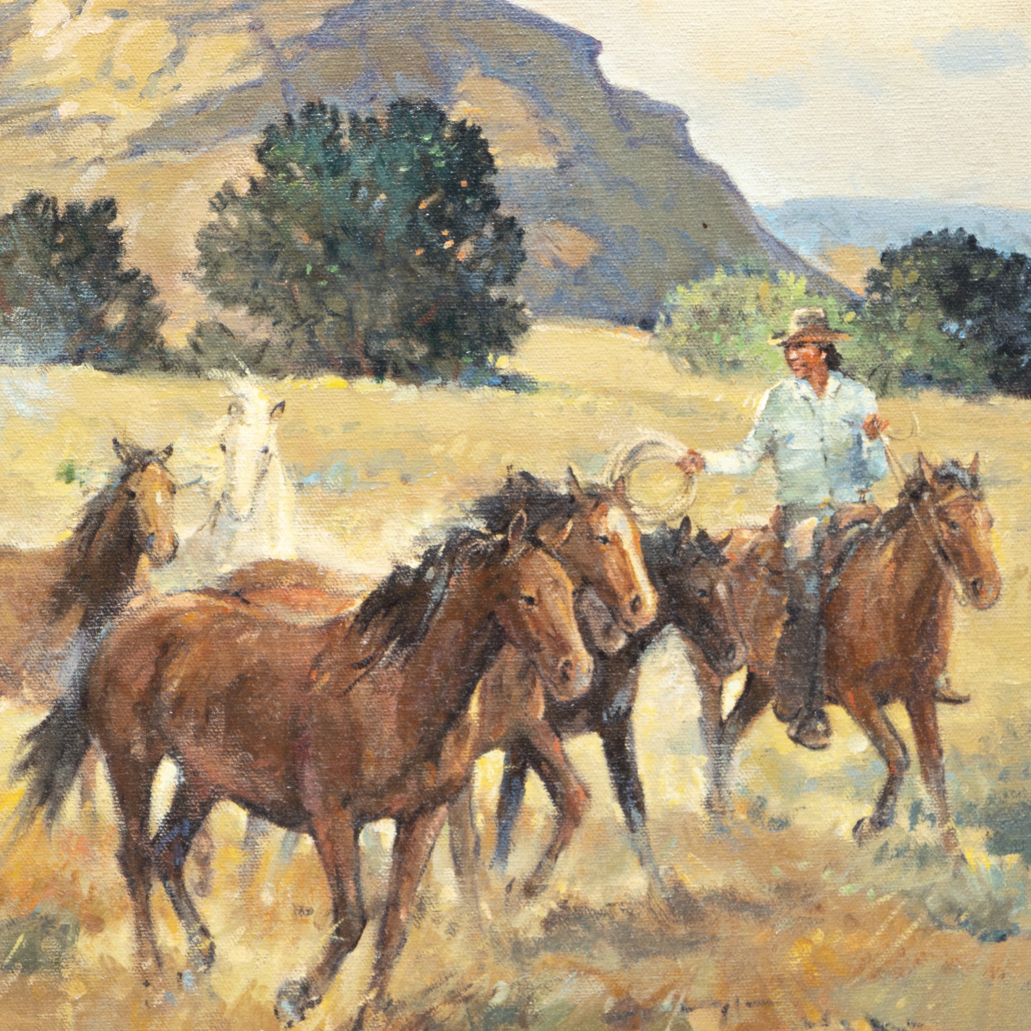 "Bringing up the Remuda" by Sheryl Bodily