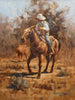 Calf Roping by Martin Weekly, Fine Art, Painting, Western