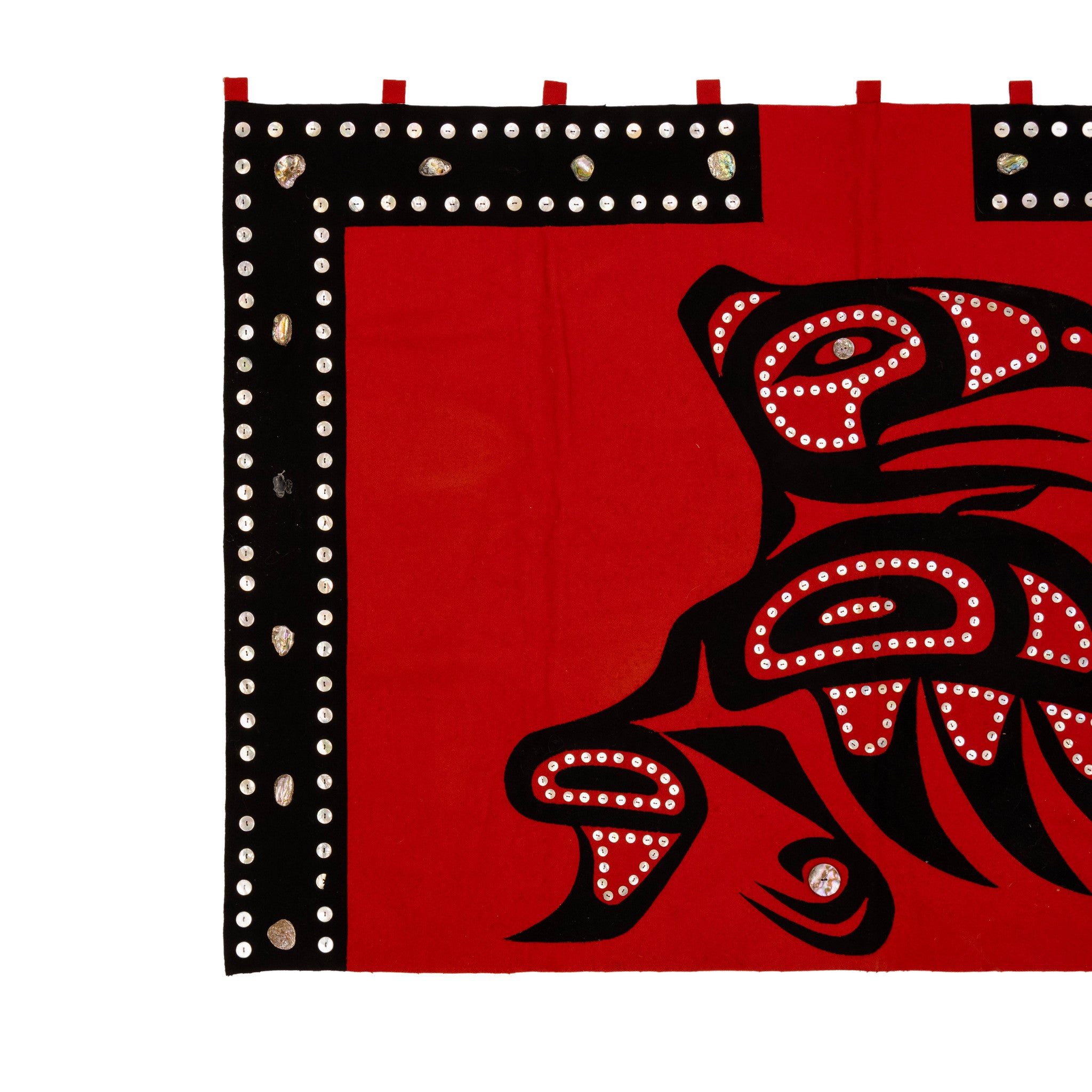 Northwest Coast Raven Button Blanket