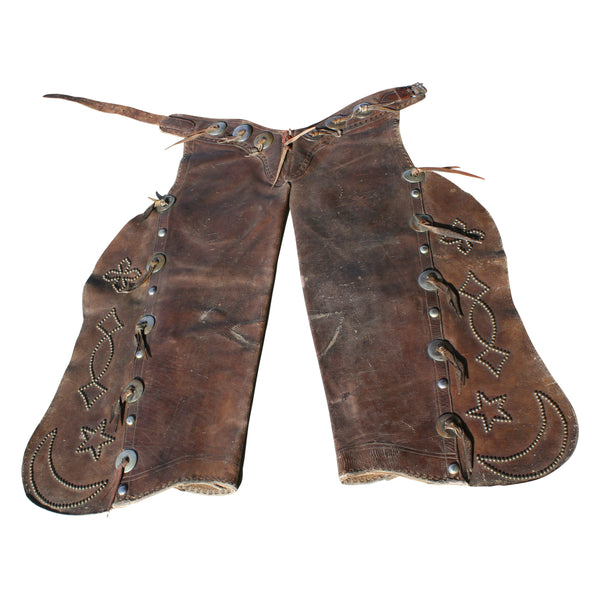 Decorated Batwing Chaps, Western, Garment, Chaps