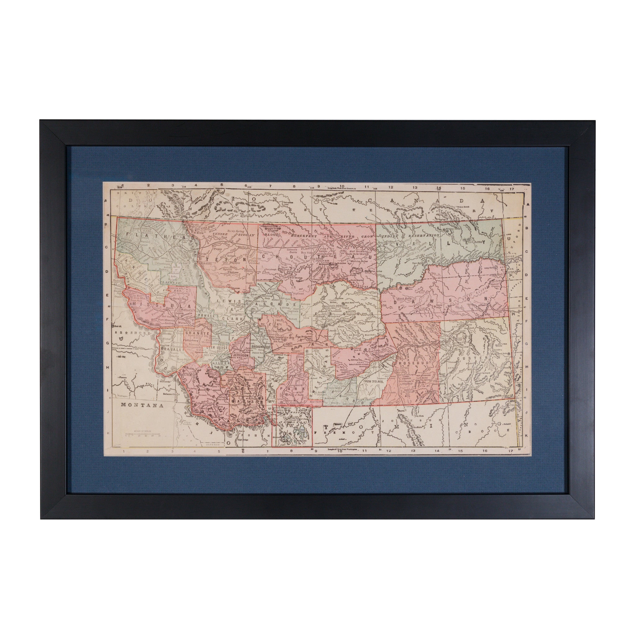 Montana 1889, Furnishings, Decor, Map