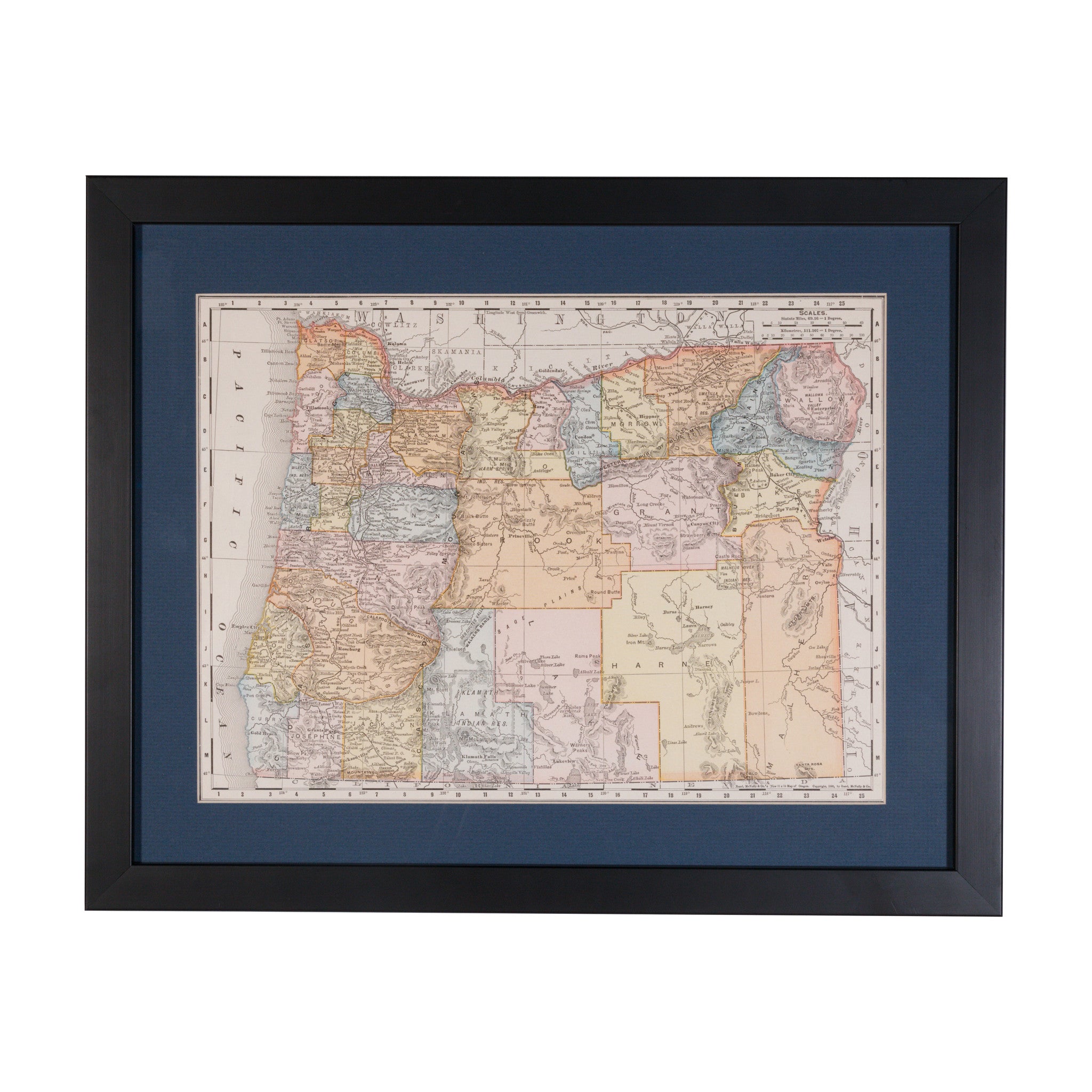 Map of Oregon 1895, Furnishings, Decor, Map