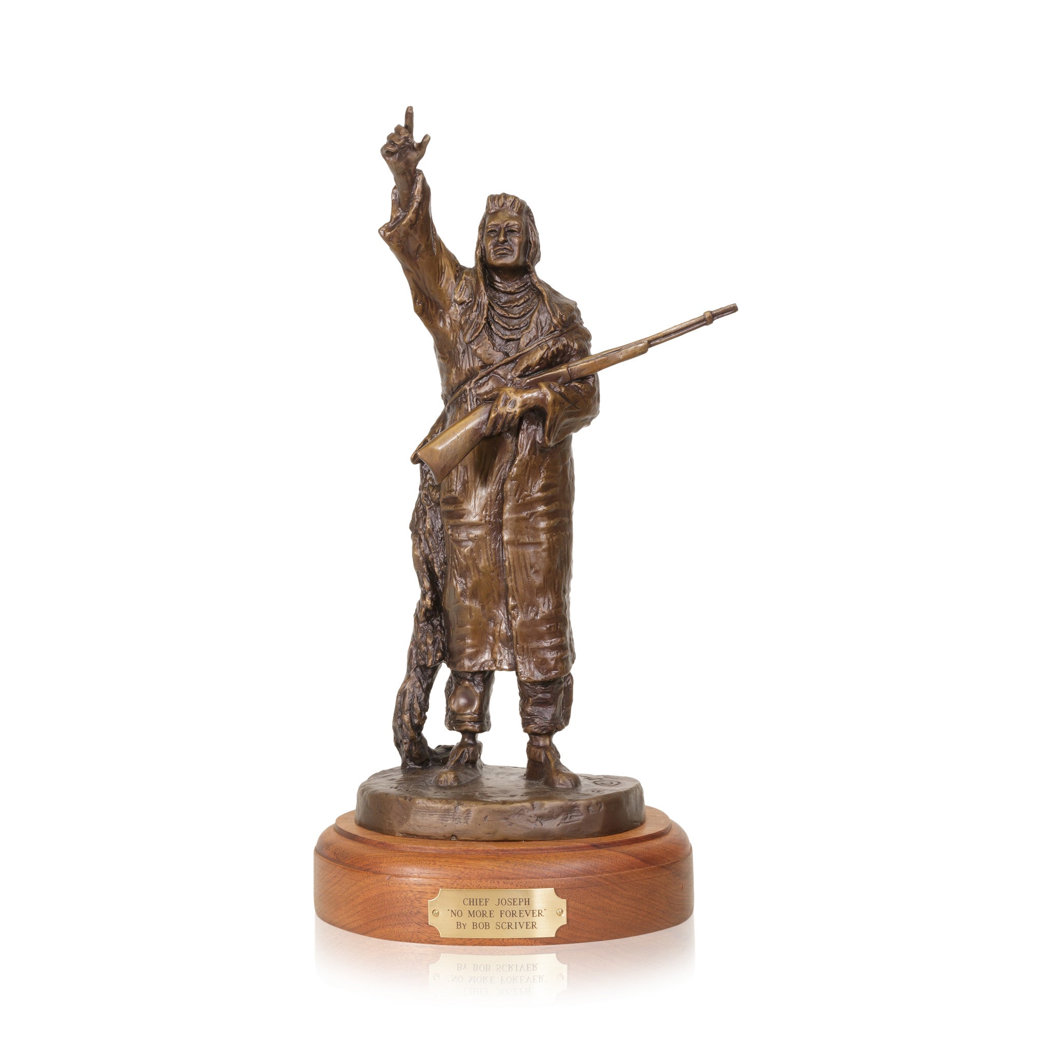 "Chief Joseph, No More Forever" Bronze by Robert Scriver, Fine Art, Bronze, Limited