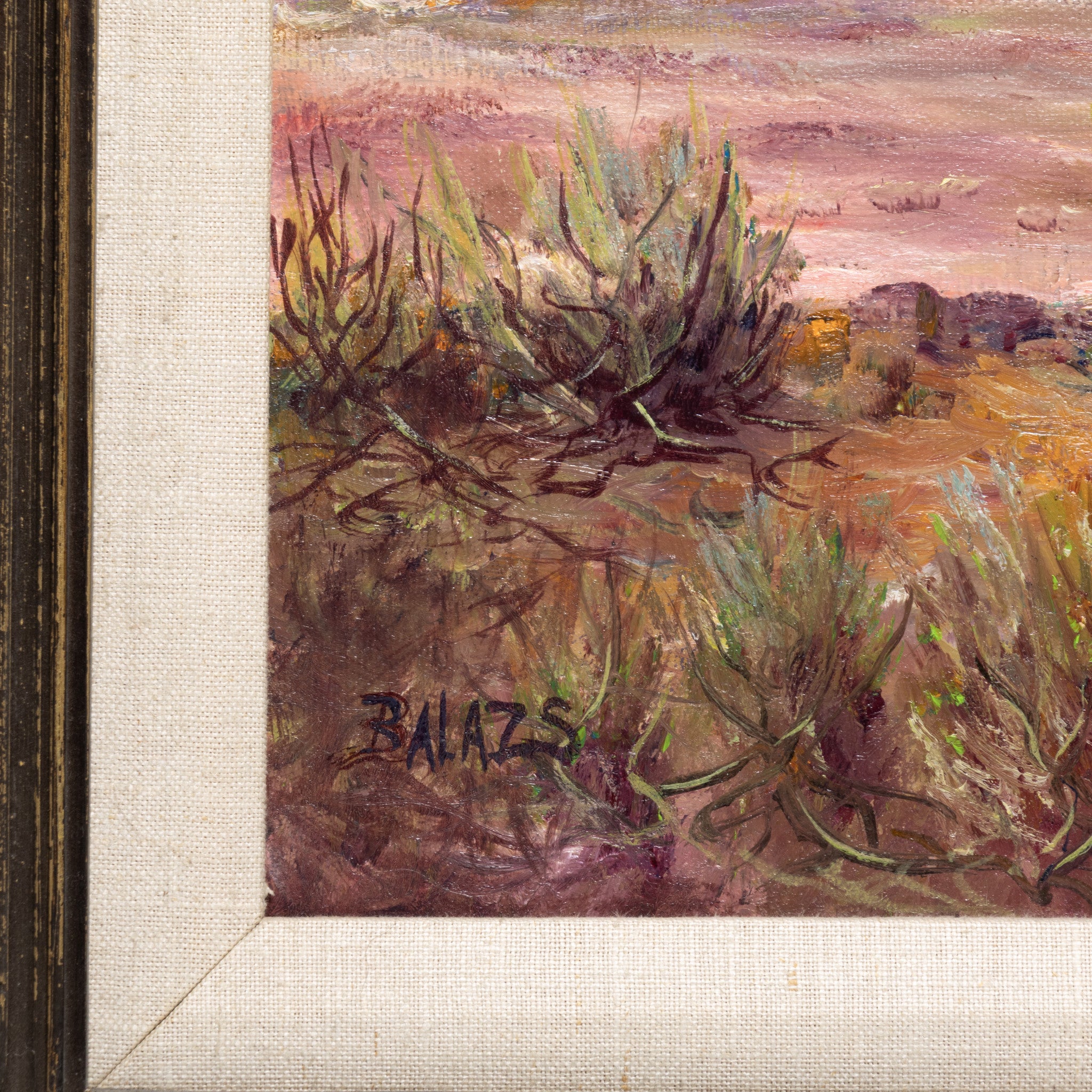 Native Village Under The Butte by Tom Balazs