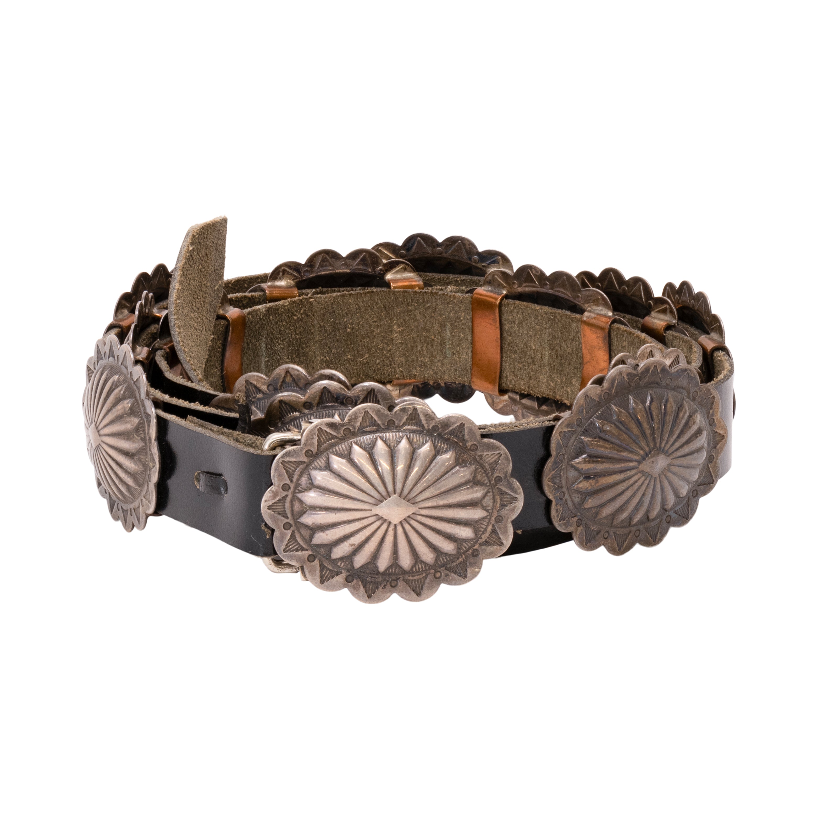 Sterling Silver Concho Belt