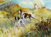 Pointers In A Field, Fine Art, Painting, Sporting