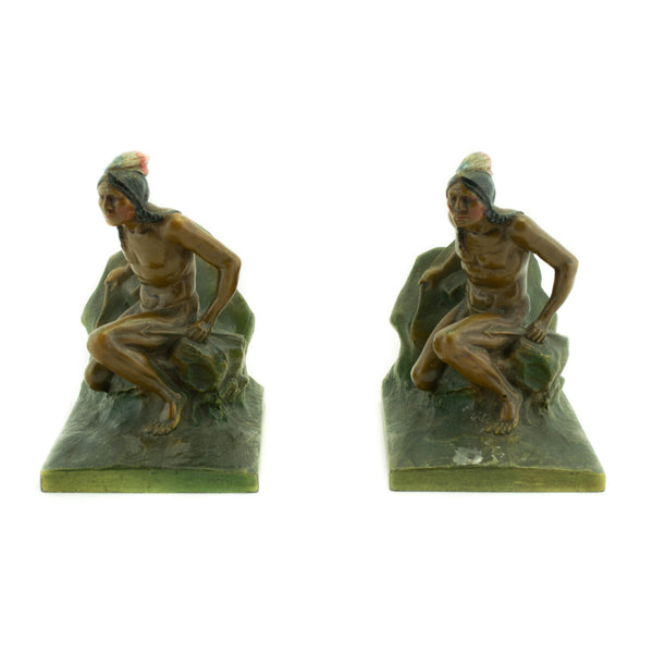 Indain Scout with Arrow Bookends, Furnishings, Decor, Bookend