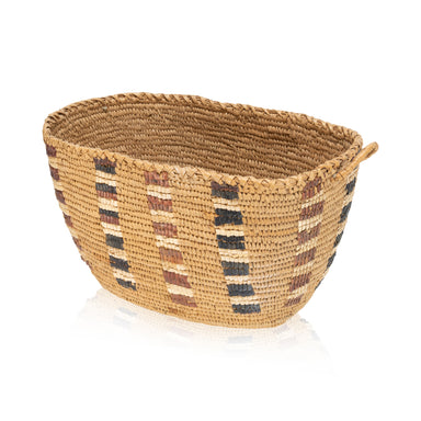 Lillooet Basket, Native, Basketry, Vertical