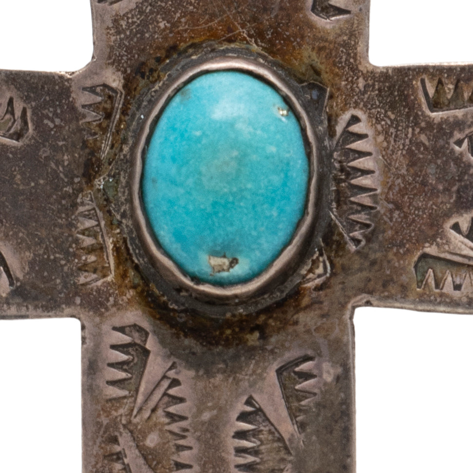 Hand-Stamped Cross Pendant