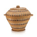 Lillooet Lidded Storage Basket, Native, Basketry, Vertical
